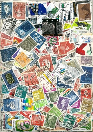 Danmark - Frimærkepakke - 1000 forskellige