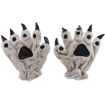 1 par kreative tegneseriehandsker Fortykkede damepigehandsker Plys Gl