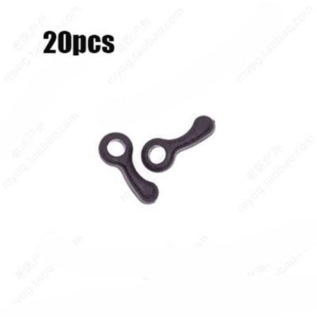 20 stk Snorlåstrekker Plaststopper Elastiske ledningsender