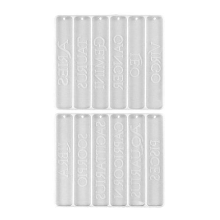 2 stk. Epoxy Bogmærkeform Bogmærke Silikoneform DIY Silikone Bogmærkemager