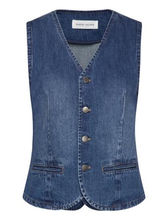 Banu Vests Denim Vests Blå Rabens Sal R*Betinget Tilbud