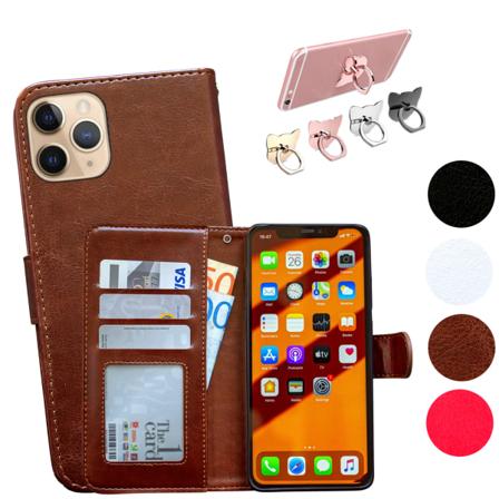 Skydda din iPhone 11 Pro med läderfodral Svart