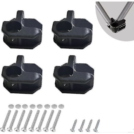 Campingstol-fod erstatning 4 pakker, robuste reparationsfødder til foldestol-jie db