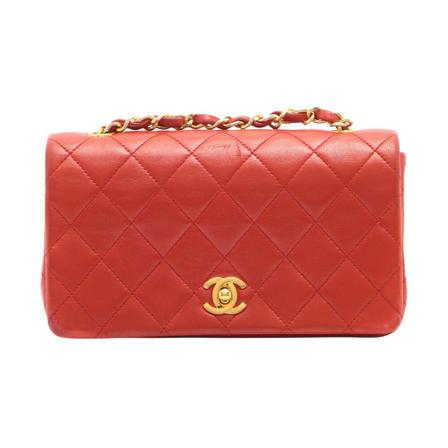 Chanel Vintage Pre-owned Flap Tas , Bruin , Dames , Maat: ONE Size Vintage Tassen