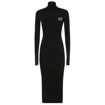Versace Jeans Couture Midi Kjole Sort, Dame