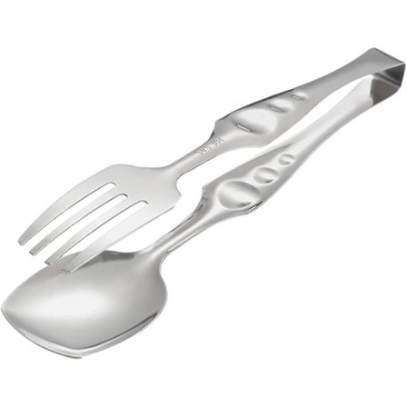 1 stk Sølv BBQ Værktøj Rustfrit Stål Tang Køkken Madlavning Tang, Buffet Tang Klips Til Kok, Grill, Grill, Salat, Servering, Buffet