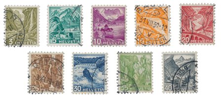 Schweiz 1936 - MICHEL 297/305 - Stemplet