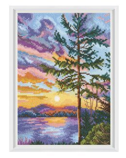 Stickpackung Bild Sonnenuntergang