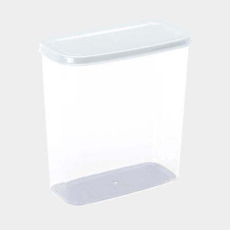 Recipiente de armazenamento Nordiska Plast Cook It, transparente/branco, 2.5 litros