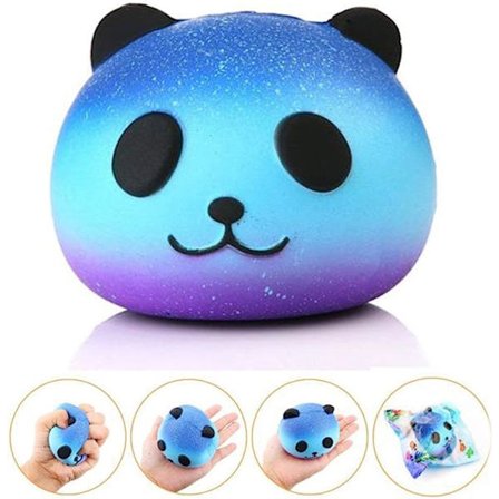 Squeeze Toys, Starry Sky Panda Slow Rising Squishy Legetøj til stresslindring