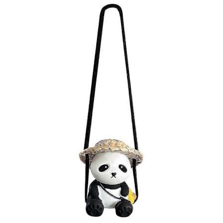 Panda Bilpynt Hengende Panda Dekor Panda Hengende Bakspeiltilbehør