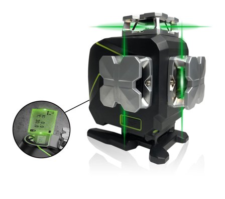 Elma X360-4 Linjelaser med batteri 4 stykker 360 ̊ linjer,, Laserinstrumenter