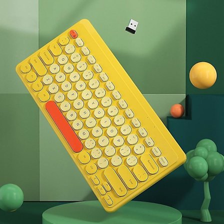 Qwert Kompatibelt med iPad Tangentbord Kompatibelt med iPad Air Pro 11 12.9 tum trådlöst Tangentbord Tangentbord (gul)