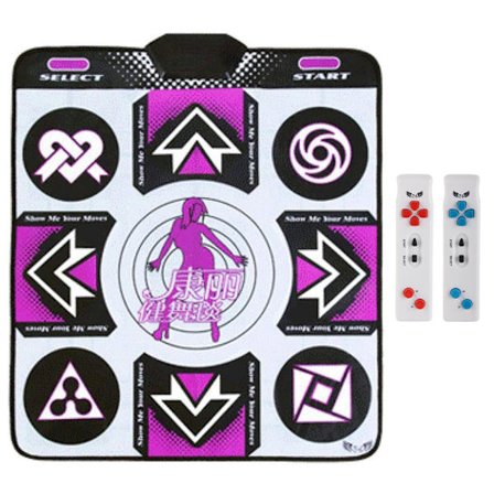 Computer TV-grænseflade trådløs løbebånd dansende maskine tæppe hjem fysisk spil tæppe EU-stik 110-220V