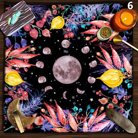 Tarotduk Celtic Triple Moon Cover holländsk fleece T