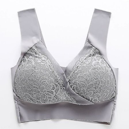 Dam Bralette Push-up BH Sömlösa Vestee Spetsunderkläder