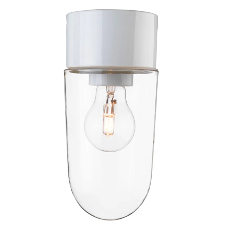 Ifö Electric Classic Stallglas Takarmatur E27 Svart, Belysning