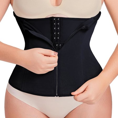 Midjetränare Korsett Dragkedja Mage Kontroll Shapewear Andningsbar Midja Cincher för Kvinnor Body Shaper Sport Girdle