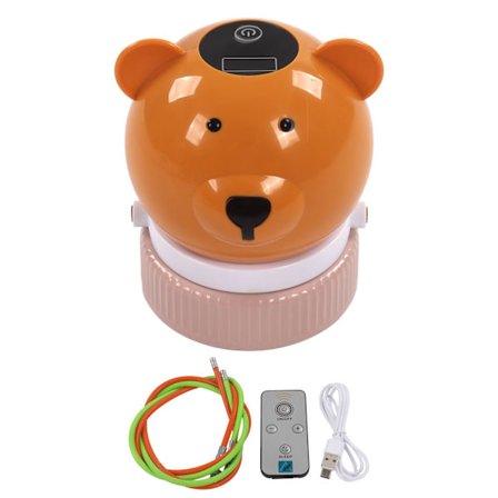 Springtov med fjernbetjening - Automatisk smart elektrisk springtov til indendørs og udendørs brug - Gul