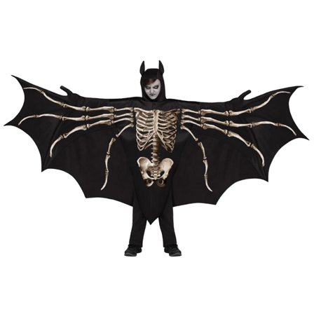 Flaggermus-tunika med Hette og Vinger Barn