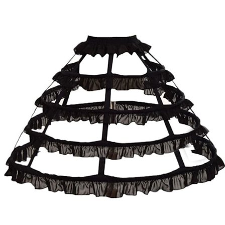 Underskjørt underskjørt SVART 4 ​​HOOPER