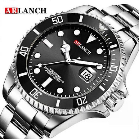 Arlanch Herreur Kvarts Bedst Sælger Topmærke Luksus Mode Vandtæt Ur Rustfrit Stål Businessur Relogio Masculino