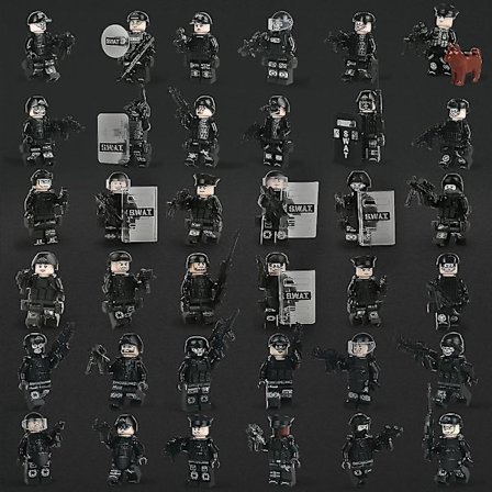 Militær Serie Samlet Skurk 36 Minifigurer