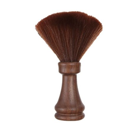 Bærbar træbarberbørste med bløde børster, kompakt design til rejser, professionel efterbehandling af klipning