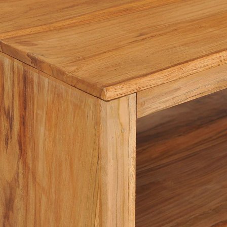 vidaXL Soffbord 80x80x40 cm massiv teak