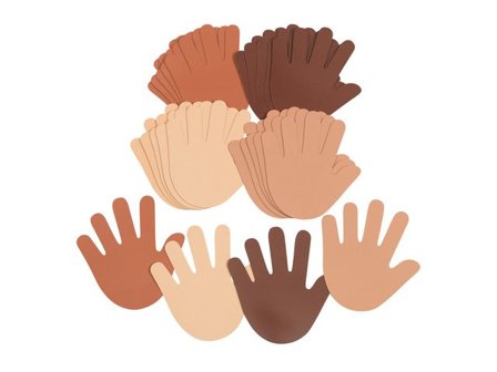 Händer med olika hudtoner 24/fp - Lyreco - Skola och förskola - Hobbymaterial - Pyssel