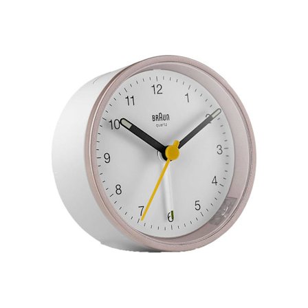 BRAUN KLOKKE Analog Vekkerklokke BC12PW