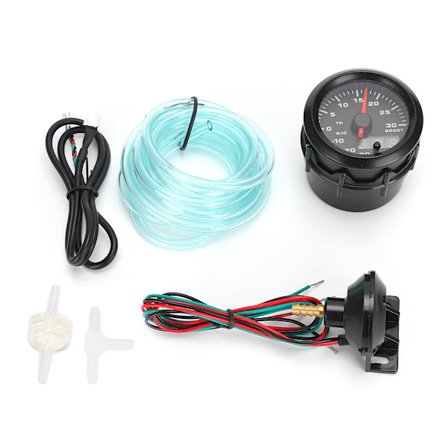 52 mm / 2 tuuman 7-värinen LED Turbo Boost -mittari Auton Muokkausvälineet