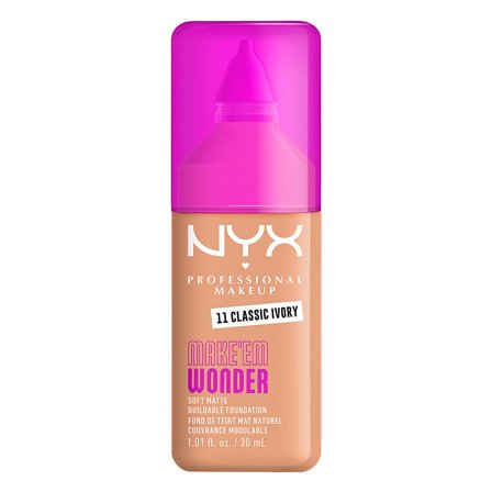 NYX PROFESSIONAL MAKEUP Make Em Wonder Foundation 11 Classic Ivory, Makeup, Ansigt, Foundation