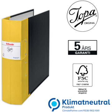 Gaffelperm Jopa A4 80mm Gul