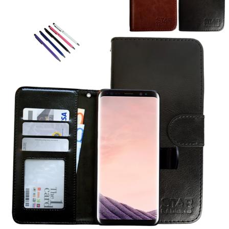 Samsung Galaxy S8 - PU Læderpung Etui Svart