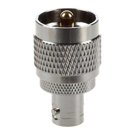 2 stk Rf Koaksial Koaks Adapter Bnc Hunn Til Uhf Hann Pl259