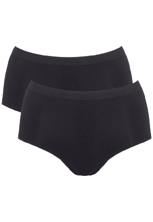 Sloggi GO Sense Highwaist 2P Underkläder Dam Svart M