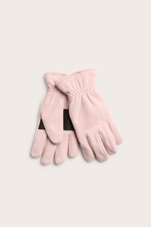 Kappahl | Hansker i fleece | Lyserosa