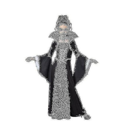Vampyrdräkt Halloween för flickor Vampyrklänning Queen Kostymer