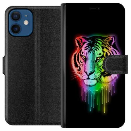Apple Iphone 12 Plånboksfodral Neon Tiger
