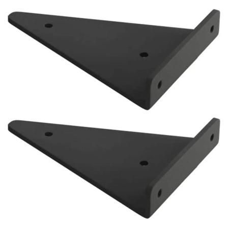 2 stk. Flydende Metal Triangel Hyldebeslag, Skjult Blind Væg Hyldebeslag, Soveværelse Stue Badeværelse DIY Dekoration Beslag