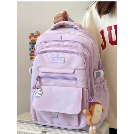 Skolesekk Ryggsekk for Jenter Stor Kapasitet Laptop Ryggsekk Lett Skoleveske Reise_TF_TF