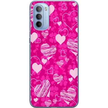 Yhteensopiva Puhelinkuori Motorola Motorola Moto G31 PopSydänKuviointi