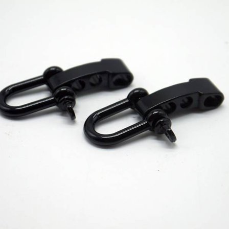 Ringbågshackel Heavy Duty Off Road Shackles Rostfritt Stål 4-pack, Gun Black Suit