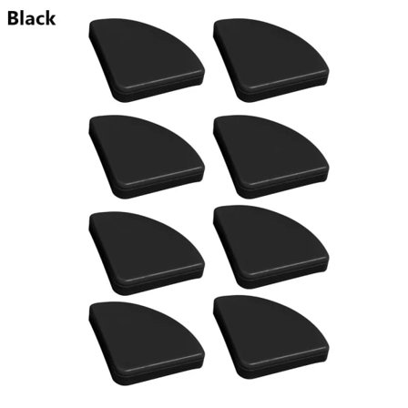 8 stk Hjørnebeskyttere Kantbeskyttere SVART Svart
