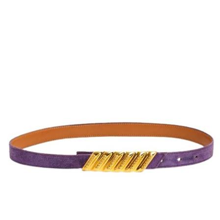 Hermès Vintage, Pre-owned Suede belts Paars, Dames, Maat:ONE Size
