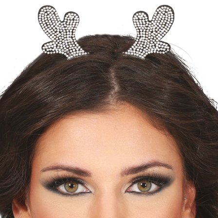 Hårbøyle Reinsdyrhorn med Strass