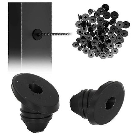 30 graders vajerräckessats, 1/8 tums vajerräckesstolpskyddshylsor för 1/8 tum 5/32 tum 3/16 tum tråd[D]