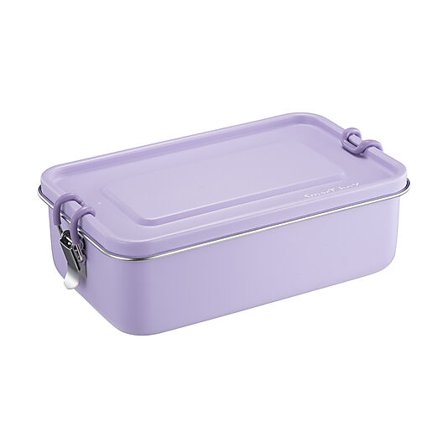 MODERN HOUSE Matboks stål 1,2L Lilla 18/8 silikon