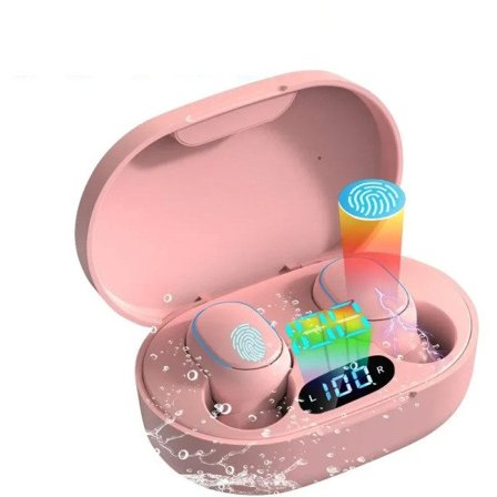 Beste kvalitet TWS E7S Trådløse Hodetelefoner E6S Bluetooth Øretelefoner HIFI Lyd Hodesett Sport vanntette Øreplugger For Alle Smarttelefoner